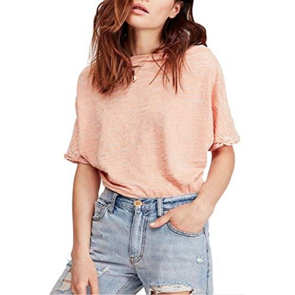 Free People Off The Shoulder Burnout T-Shirt